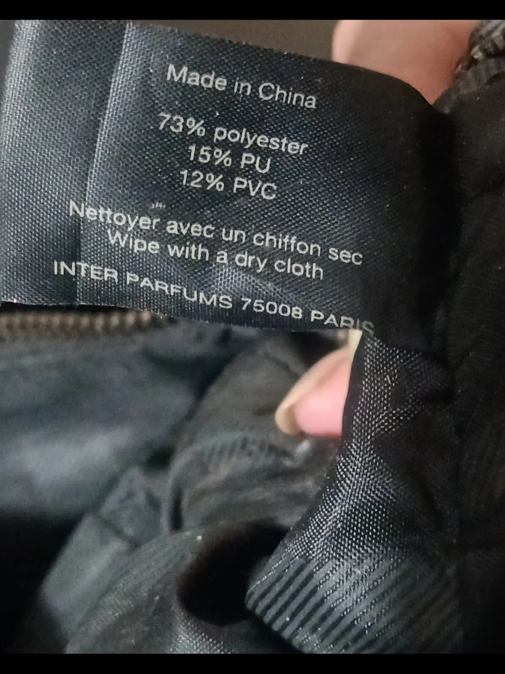 Burberry Black Canvas Travel Backpack with Front Zip Pocket
